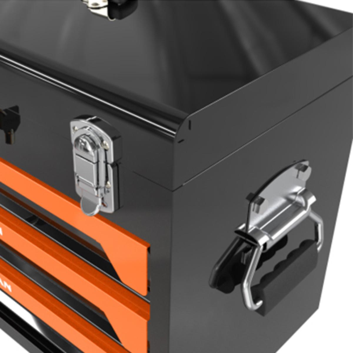 3 Drawers Tool Box with Tool Set--Orange