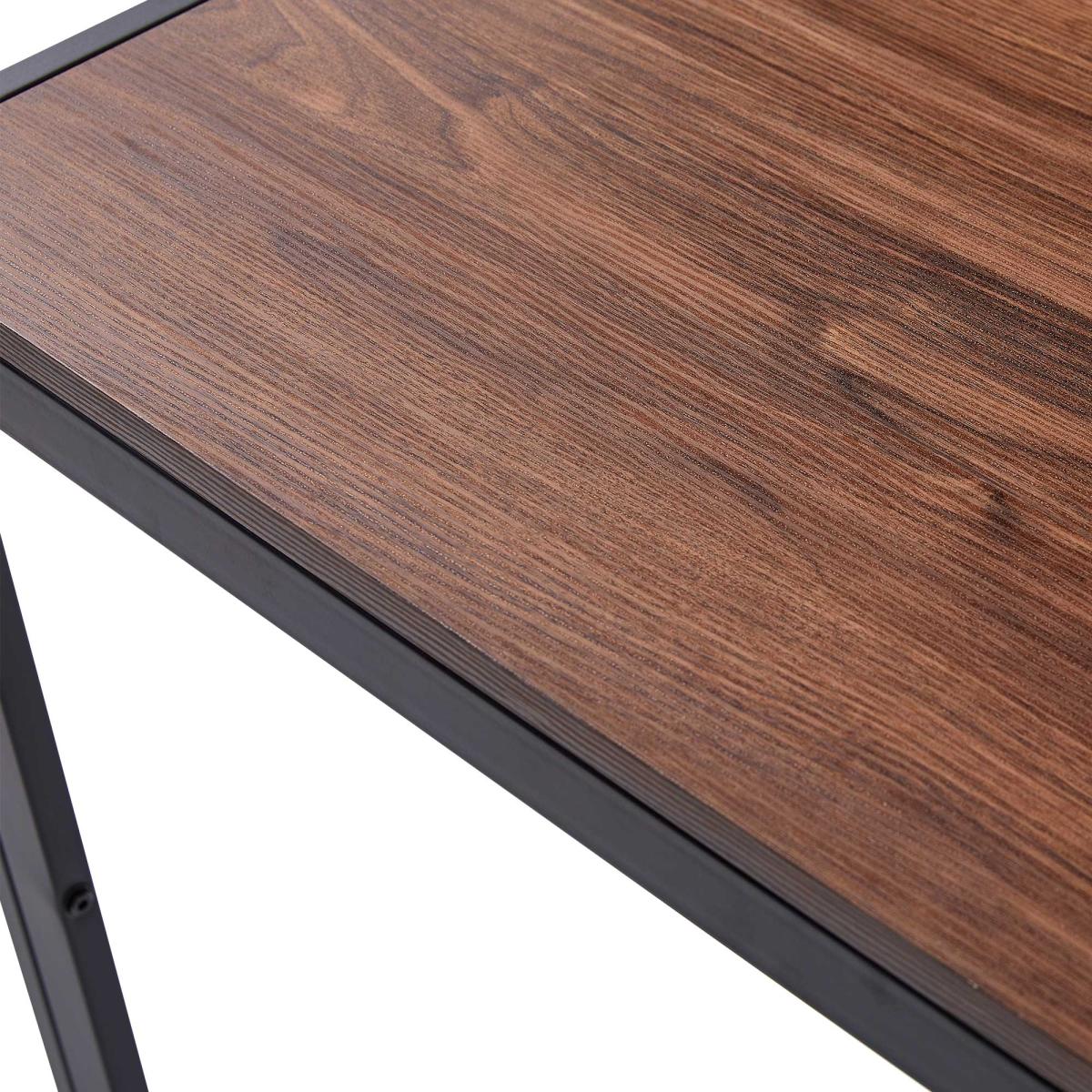 Creative Design Veneered Mdf Wood Structure Rectangular Walnut Dining Table