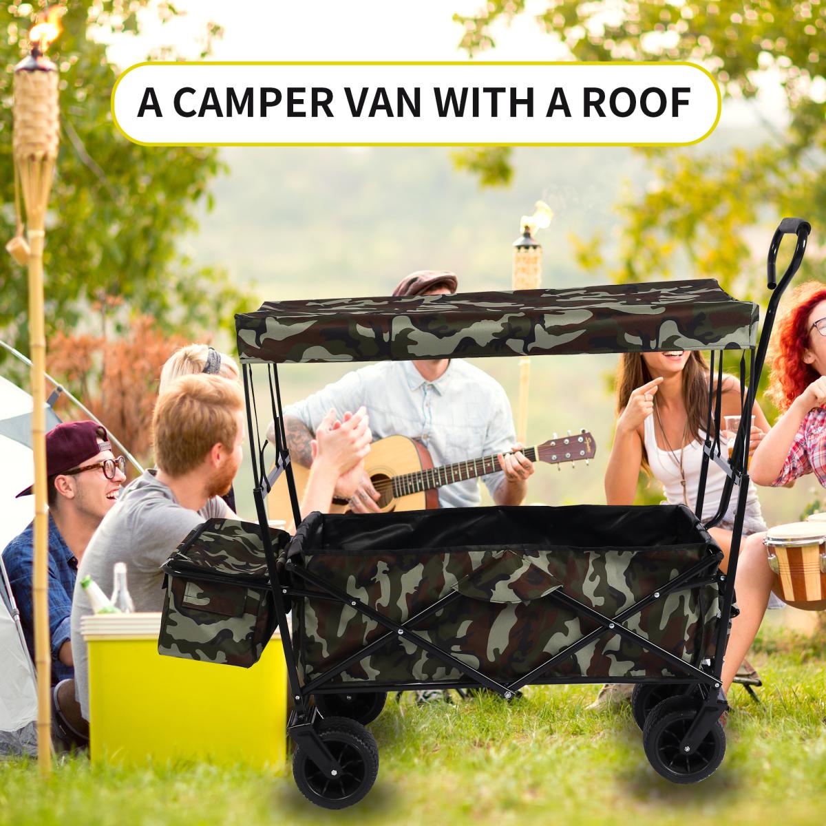 Outdoor Garden Park Utility kids wagon portable beach trolley cart camping foldable folding wagon