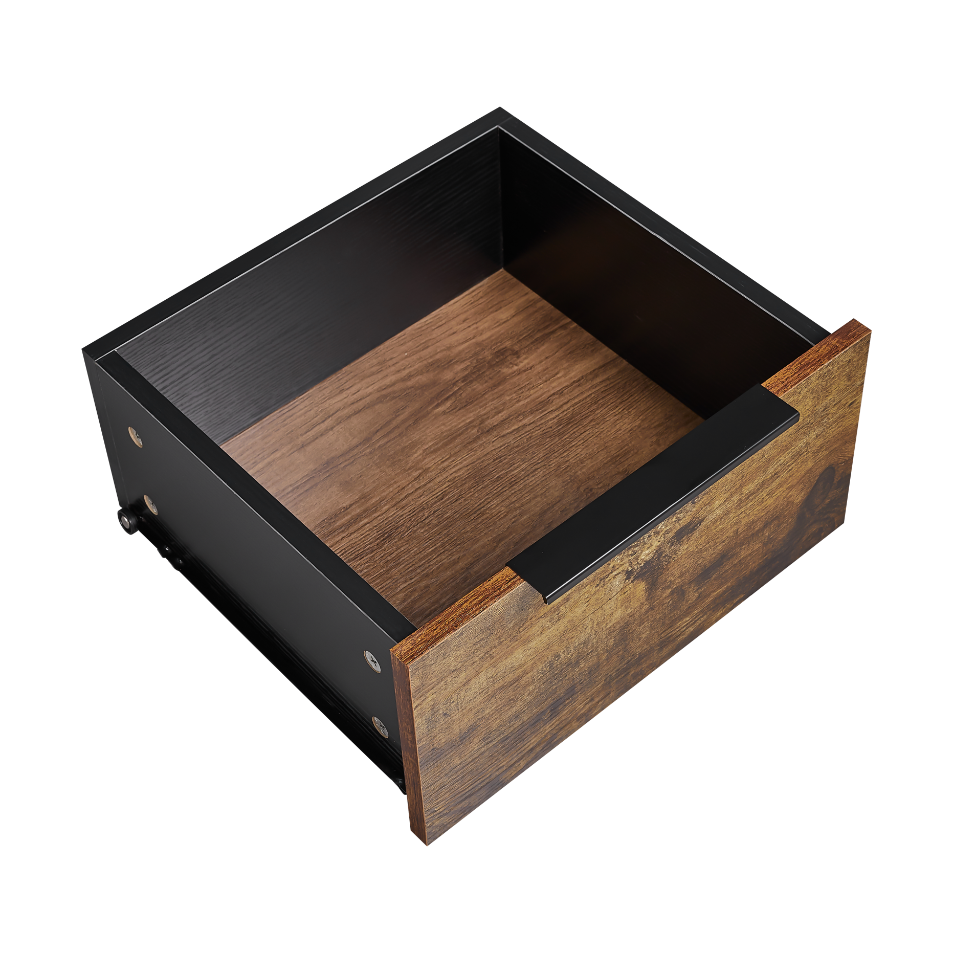 Wooden 2 drawers nightstand