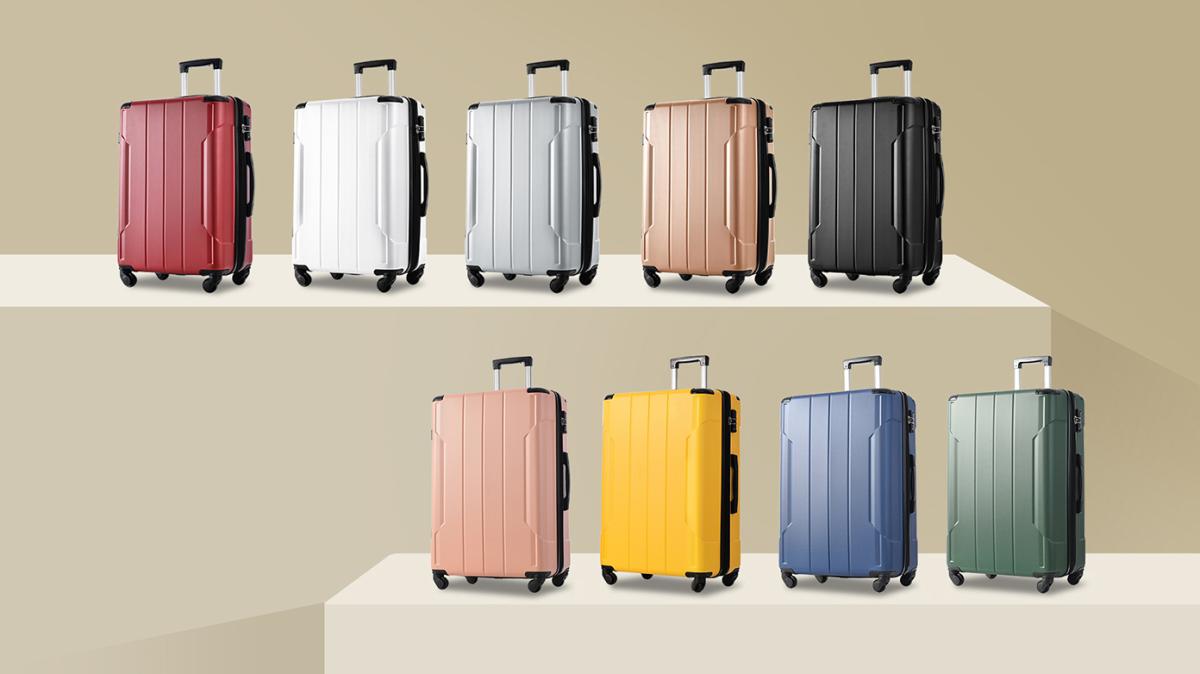 Suitcase Set 3 Piece Luggage Set Carry On Hardside Luggage with Tsa Lock Lightweight 20''24''28''