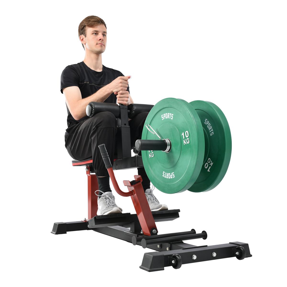 Adjustable Seated Calf Raise Machine,Calf Raise Machine with Band Pegs,Leg Trainer Home Gym