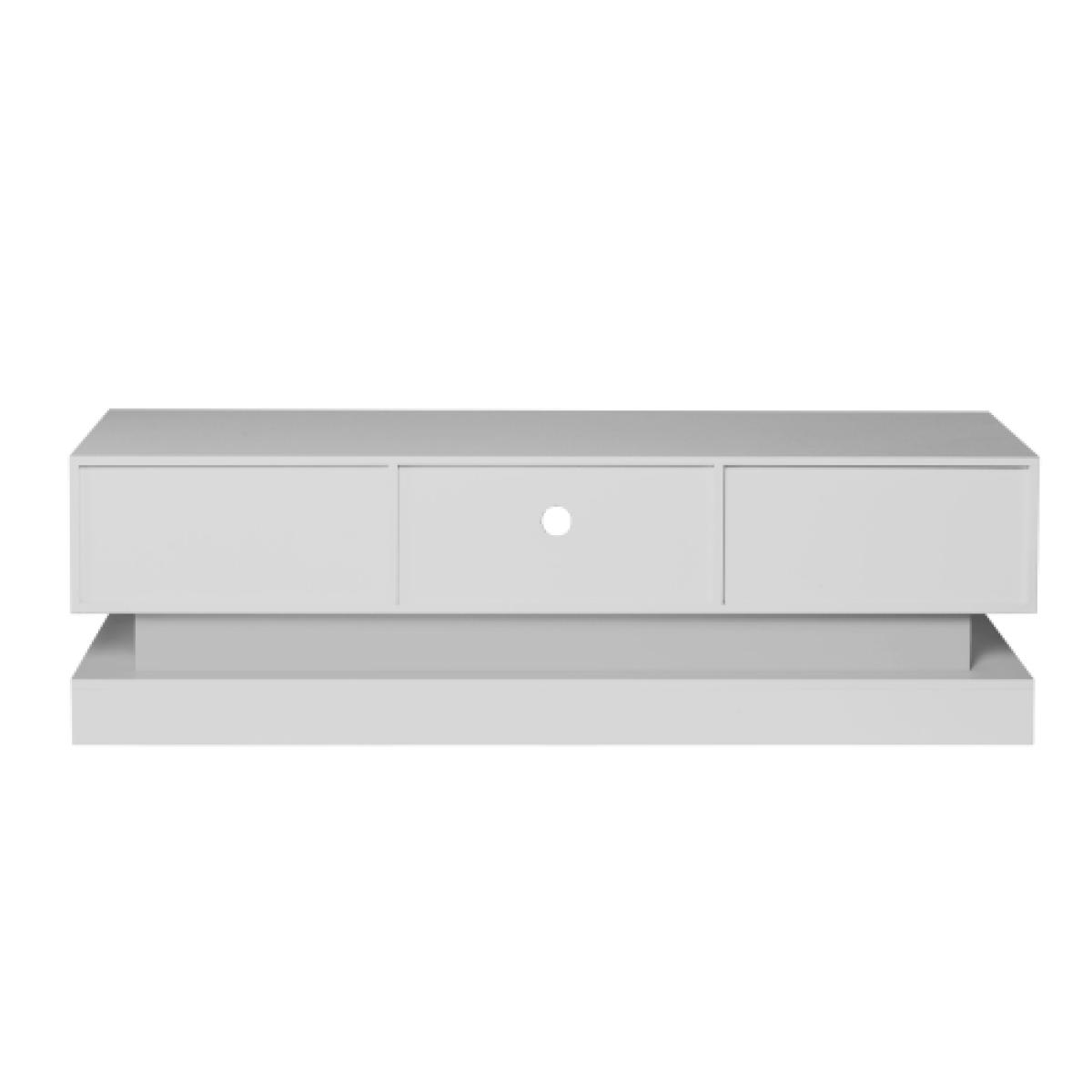 63inch White morden Tv Stand with Led Lights,high glossy front Tv Cabinet,can be assembled in Lounge Room, Living Room or Bedroom,color:WHITE
