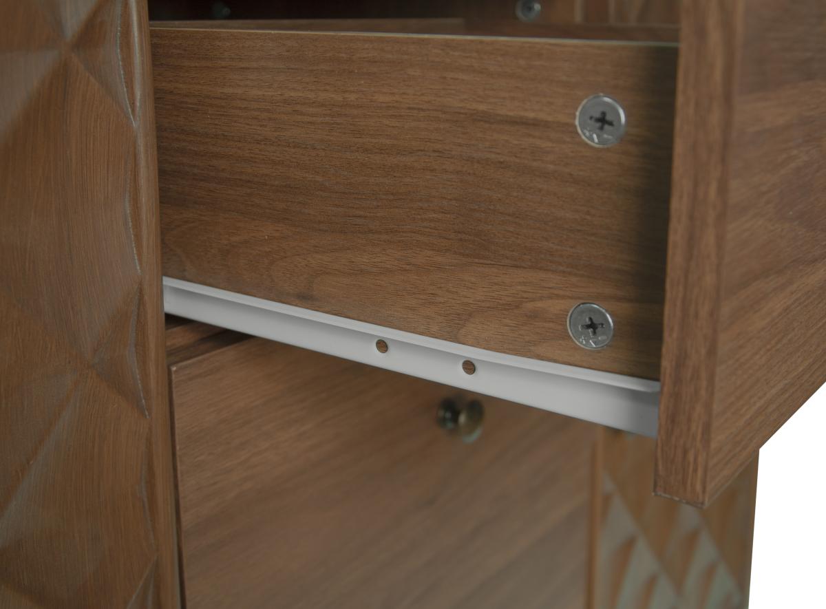 2 door 4 drawer cabinet, Suitable for Bedroom, Living Room, Study