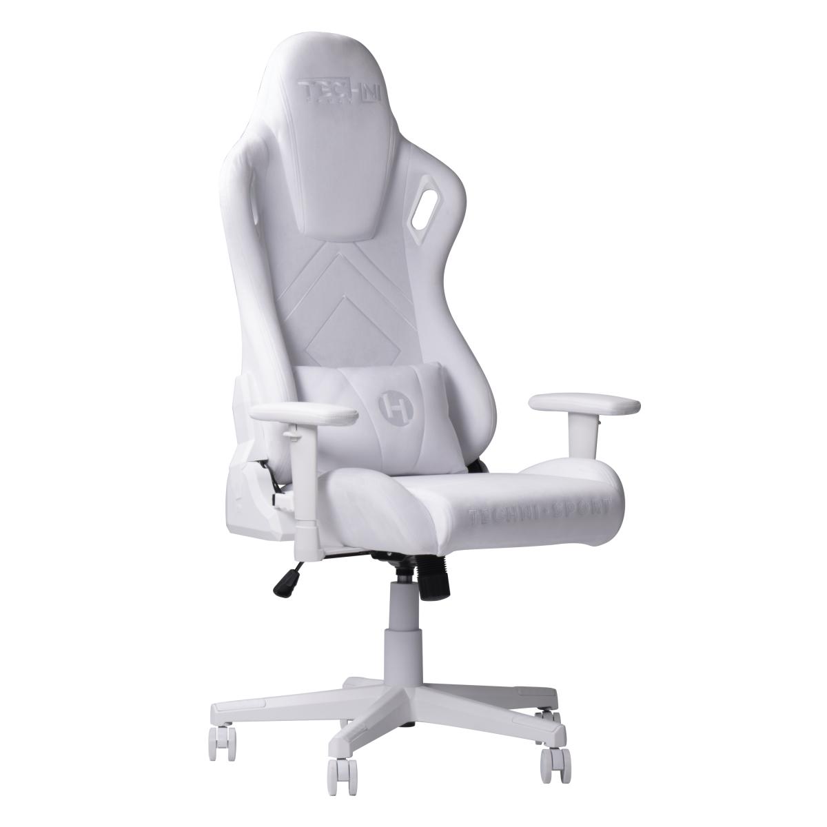 Techni Sport Tsf45c Velvet Memory Foam Gaming Chair – White