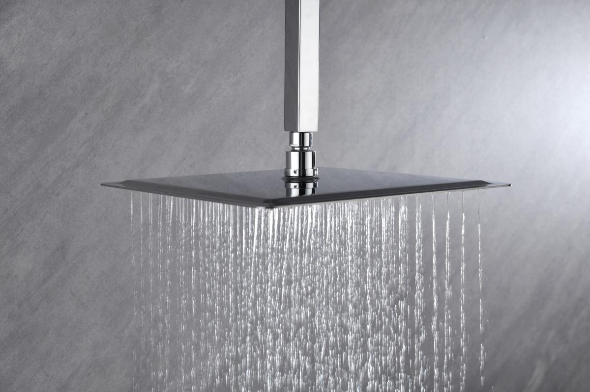 Rain Shower HeadLarge Rainfall Shower Head Made of 304 Stainless Steel - Perfect Replacement For Your Bathroom Showerhead