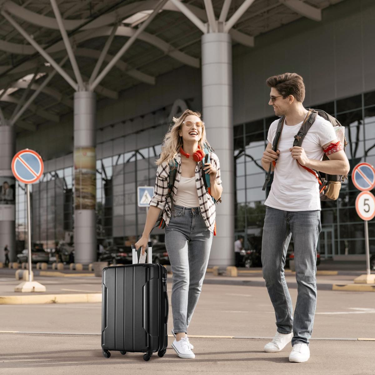 Hardside Luggage Sets 2 Piece Suitcase Set Expandable with Tsa Lock Spinner Wheels for Men Women