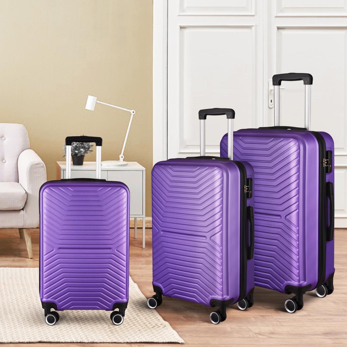 Luggage Sets 3 Piece Suitcase Set Hard Shell Carry on Suitcases with Spinner Wheels Suitcase with Tsa Lock 20in/24in/28in