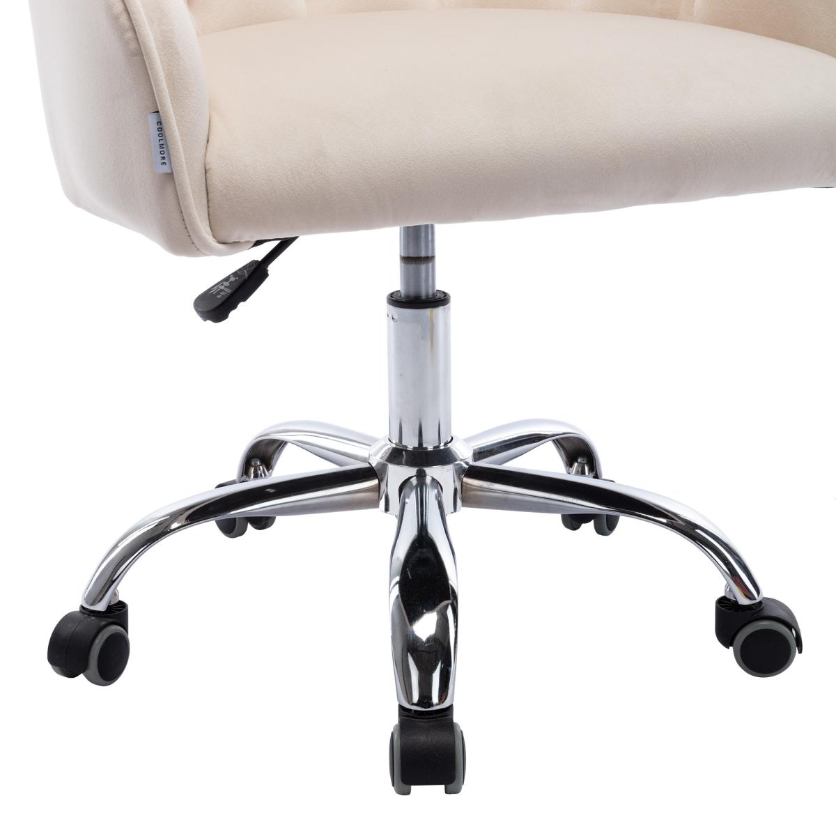 COOLMORE Swivel Shell Chair for Living Room/ Modern Leisure office Chair(this link for )