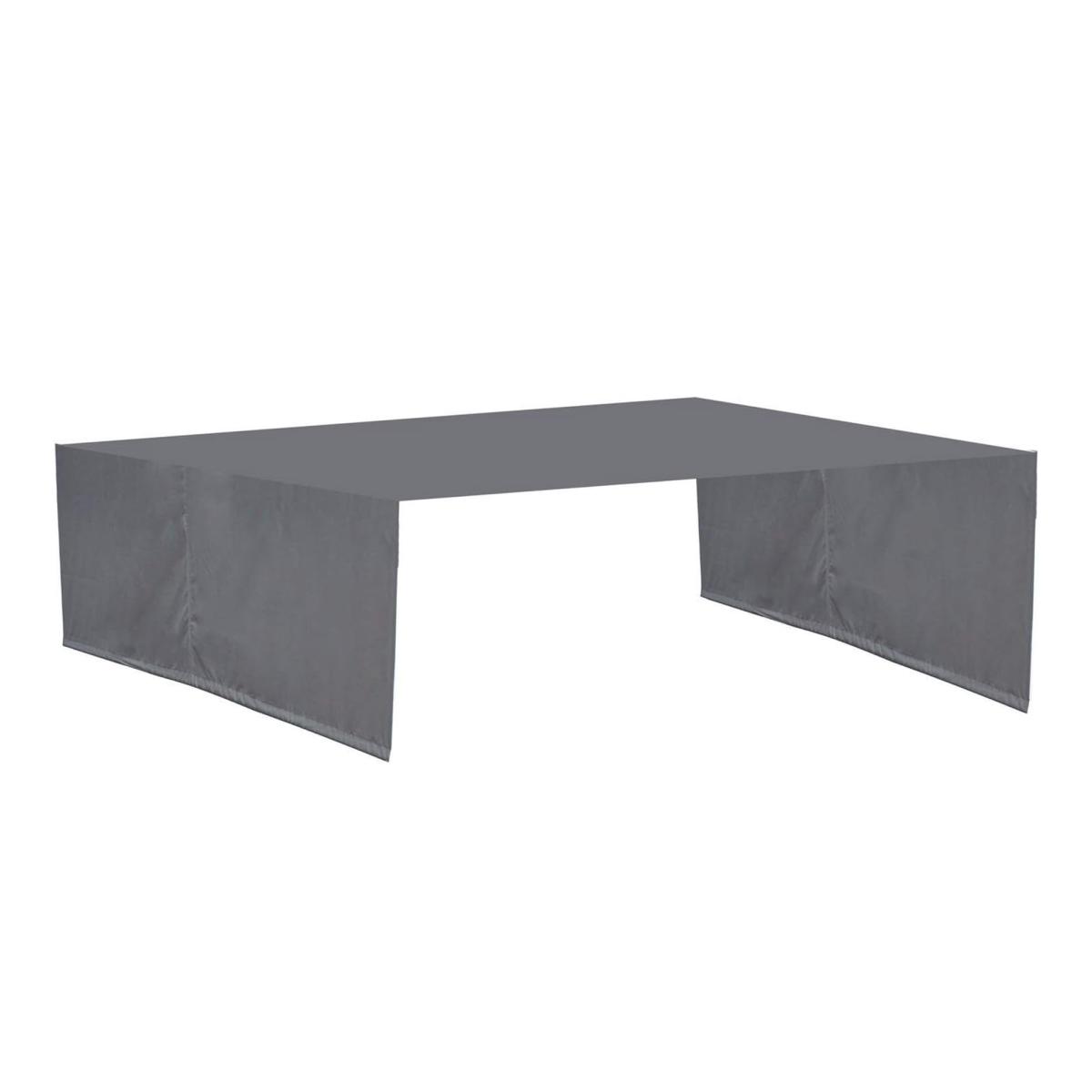 Universal Canopy Cover Replacement for 12x9 Ft Curved Outdoor Pergola Structure-grey