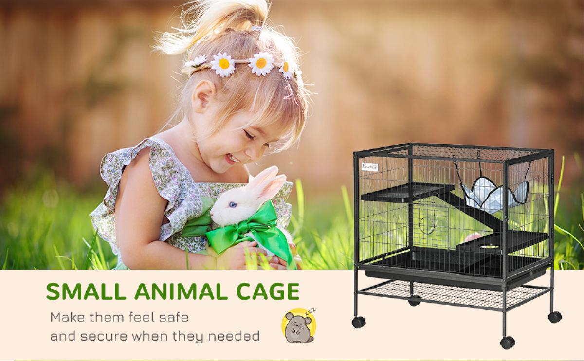 3-Tier Small Animal Cage, Ferret Cage Large Chinchilla Cage