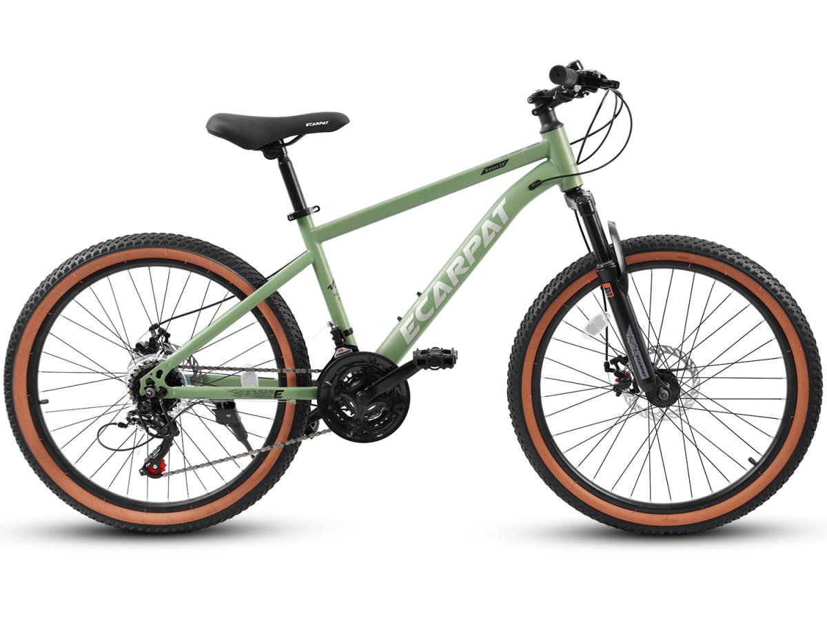 A26301 Ecarpat Mountain Bike 26 Inch Wheels, 21-Speed Mens Womens Trail Commuter City Mountain Bike, Carbon steel Frame V Brakes Grip Shifter Front Fork Bicycles